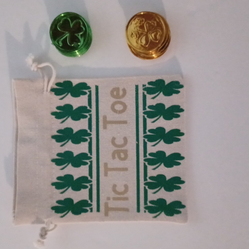 Handmade  St Patrick's Day Tic Tac Toe Game